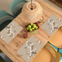 Oosters - Vogels - Beige Placemat vinyl groot -zzsfeer5_Kitchenyeah-website