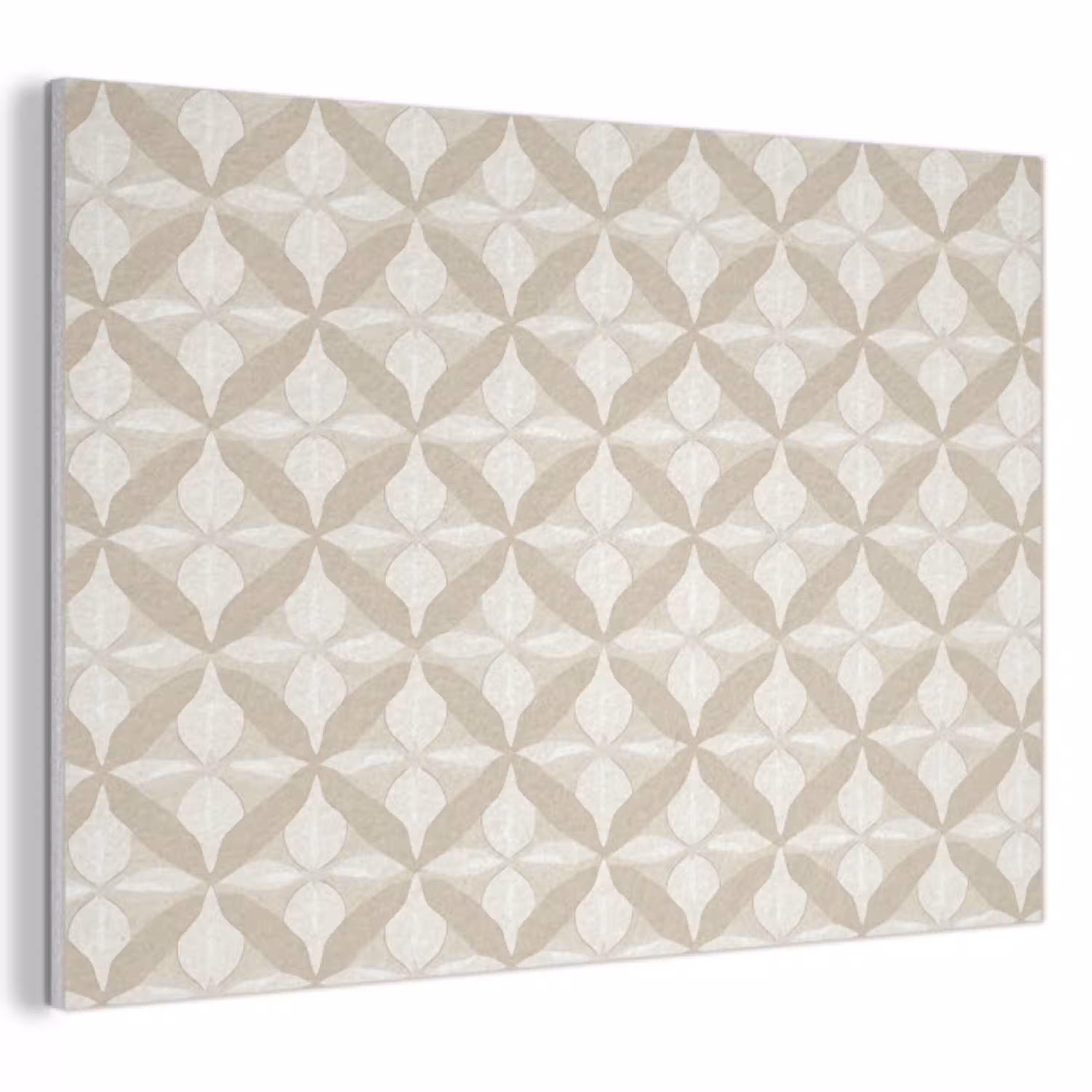 Patroon - Klassiek - Beige PET vilt klein 837 -3d