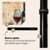 Stilleven met Wijn en Druiven Inductie beschermer vinyl 3mm middel -zzzzzzz-induclip_NL