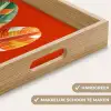 Bladeren - Ovaal - Mozaïek - Patroon Dienblad Rechthoek middel -USP_HandgreepNL