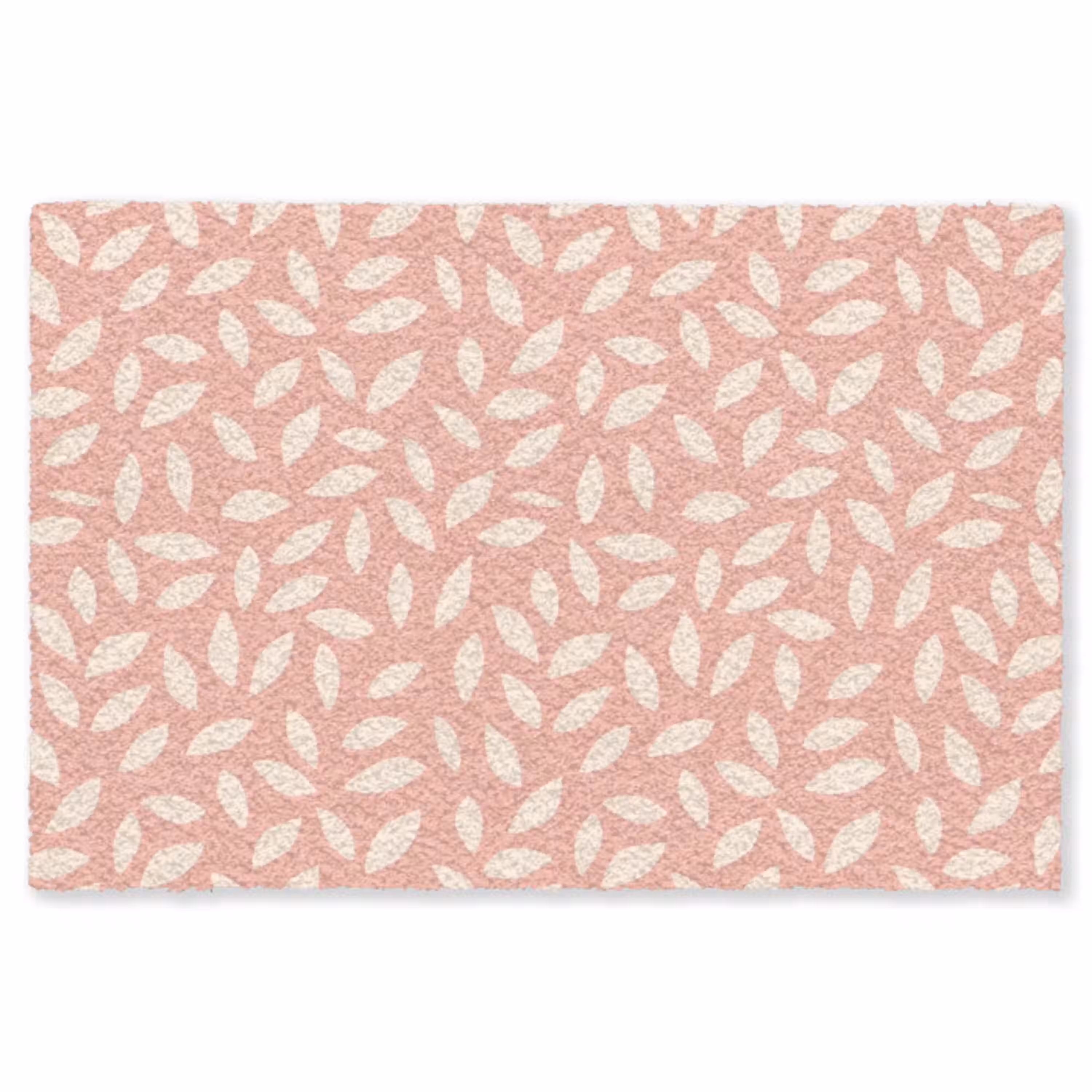 Roze - Bladeren - Speels - Patroon Vloerkleed Rechthoek klein 1091 -3d