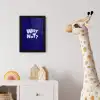 Blauw - Why not - Minimalistisch fotolijst zwart zonder passe partout klein -usfeer4_kinderkamer