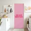 Tekst - Modern - Roze deurposter klein -sfeer5