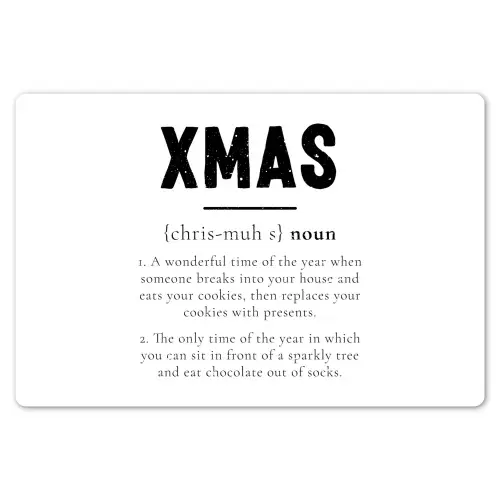 Kerst - Wit - Xmas - Quotes - Feestdagen Placemat vinyl groot -zzsfeer1_Kitchenyeah-website