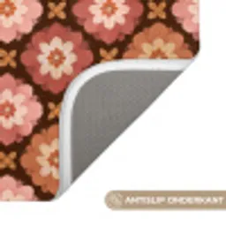Geometrisch - Bloemen - Kleurrijk Badmat klein 997 -USP_AntislipNL