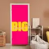 Dream big - Roze - Geel - Minimalistisch deurposter klein -sfeer1