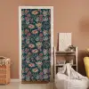 Botanisch - Patroon - Blauw deurposter klein 289 -sfeer1