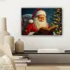 Kerstman - Kerst - Winter - Kerstboom canvas 2cm klein -sfeer6