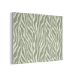 Zebra - Motief - Groen PET vilt klein 837 -3d
