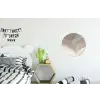 Golvende lijnen - Luchtstromen - Harmonieus Wandcirkel aluminium klein -kinderkamer
