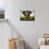 Olifant in de savanne tuinposter los doek klein -sfeer8