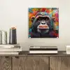 Chimpansee - Graffiti - Kleurrijk plexiglas 5mm klein -sfeer1