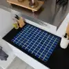 Mozaïek - Tegels- Glanzend - Blauw Inductie beschemer met haakjes klein 777 -sfeer1