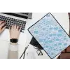 Schuim - Bubbels - Blauw laptophoes neopreen klein -bureau