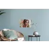 Vrouw - Verflook - Portret - Modern Muursticker klein -plant