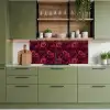 Dahlias - Bloemen - Rood keuken achterwand 2 middel 871 -sfeer3