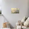 Madeliefjes - Wit - Zonlicht Tuinposter op houten frame 2 cm dik klein -sfeer1