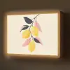 Citroenen - Felgeel - Tak - Bladeren Light Box met batterij (Wandlamp) middel -z3d_website
