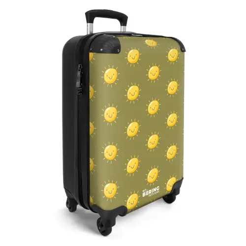 Sunny situation olijf Koffer - NBS - Handbagage middel -productfoto_3d