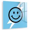 Smiley - Blauw - Bliksem plexiglas 5mm klein -zzzproduct_nieuw