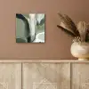 Natuur - Abstract - Groen - Penseelstreken aluminium wit klein -sfeer4