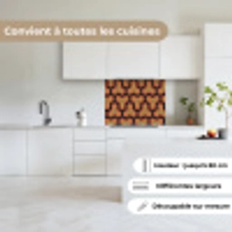 Goud - Rood - Patronen - Japans keuken achterwand 2 middel 865 -sfeer4_FR