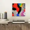 Abstract - Vormen - Kleuren - Stippen aluminium wit klein -sfeer1