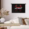 Krab - Rood - Neon - Quote Wandkleed katoen klein -sfeer1