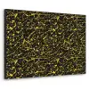 Spat - Waterverf - Geel - Zwart Textielframe zwart klein 947 -3d