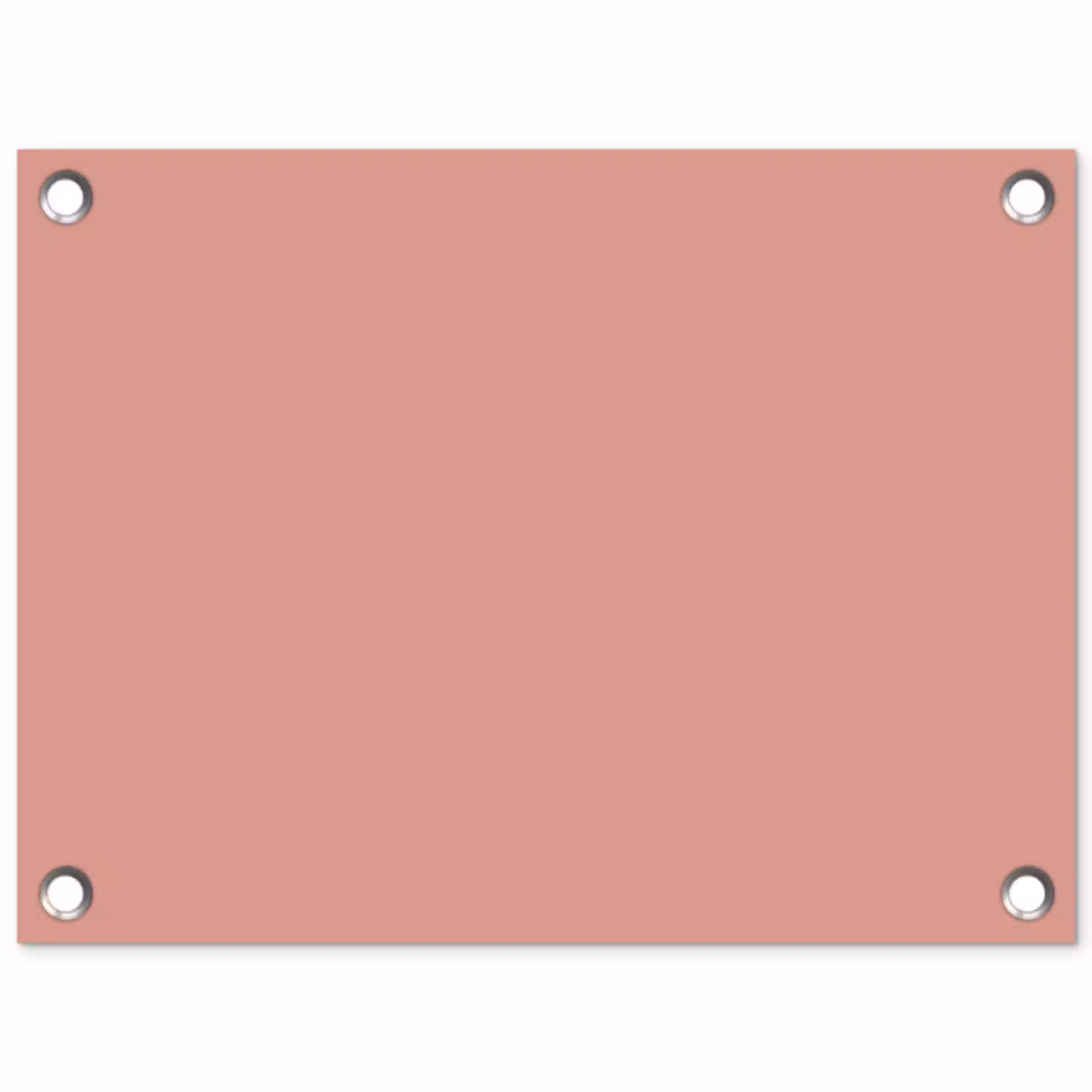 Muted - Salmon - Koraal tuinposter los doek klein 239 -3d