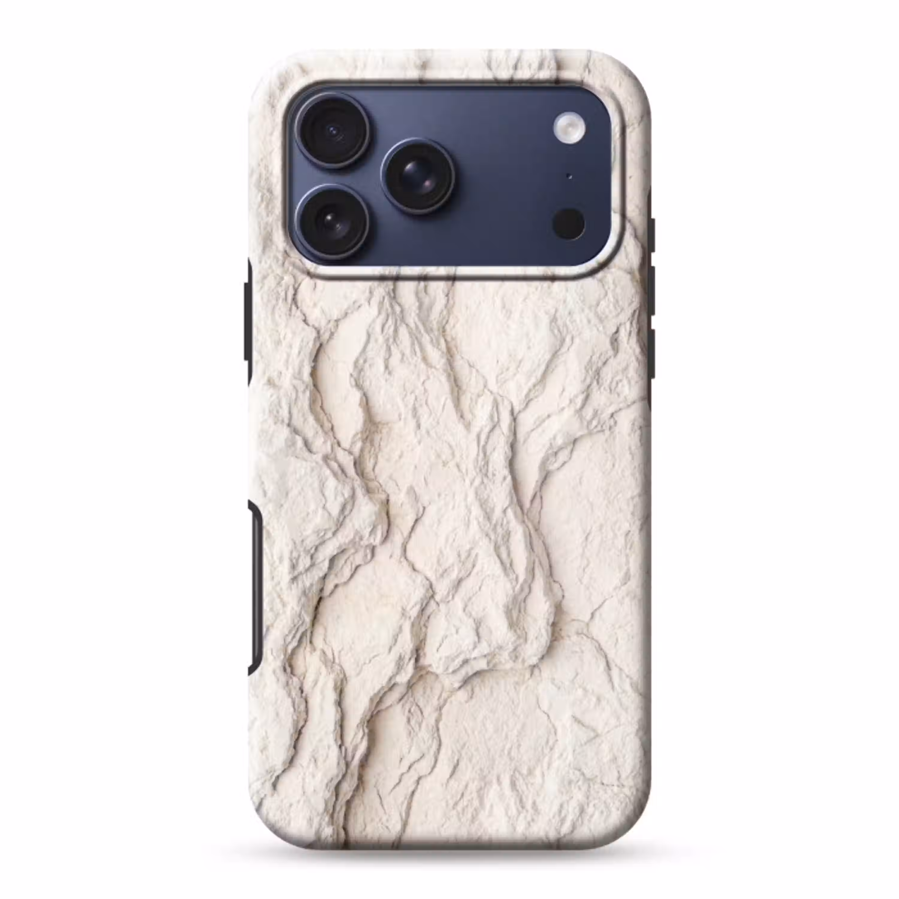 Rots - Structuur - Natuur - Beige - Abstract Toughcase MagSafe Apple iPhone 17 Pro Max klein -3d