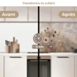 Wilde bloemen - Botanisch - Vintage - Natuur - Rustiek keuken achterwand 2 middel -voor-na2_FR
