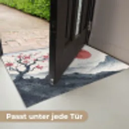 Kersenbloesem - Oosters - Rood Deurmat klein -USP_DE