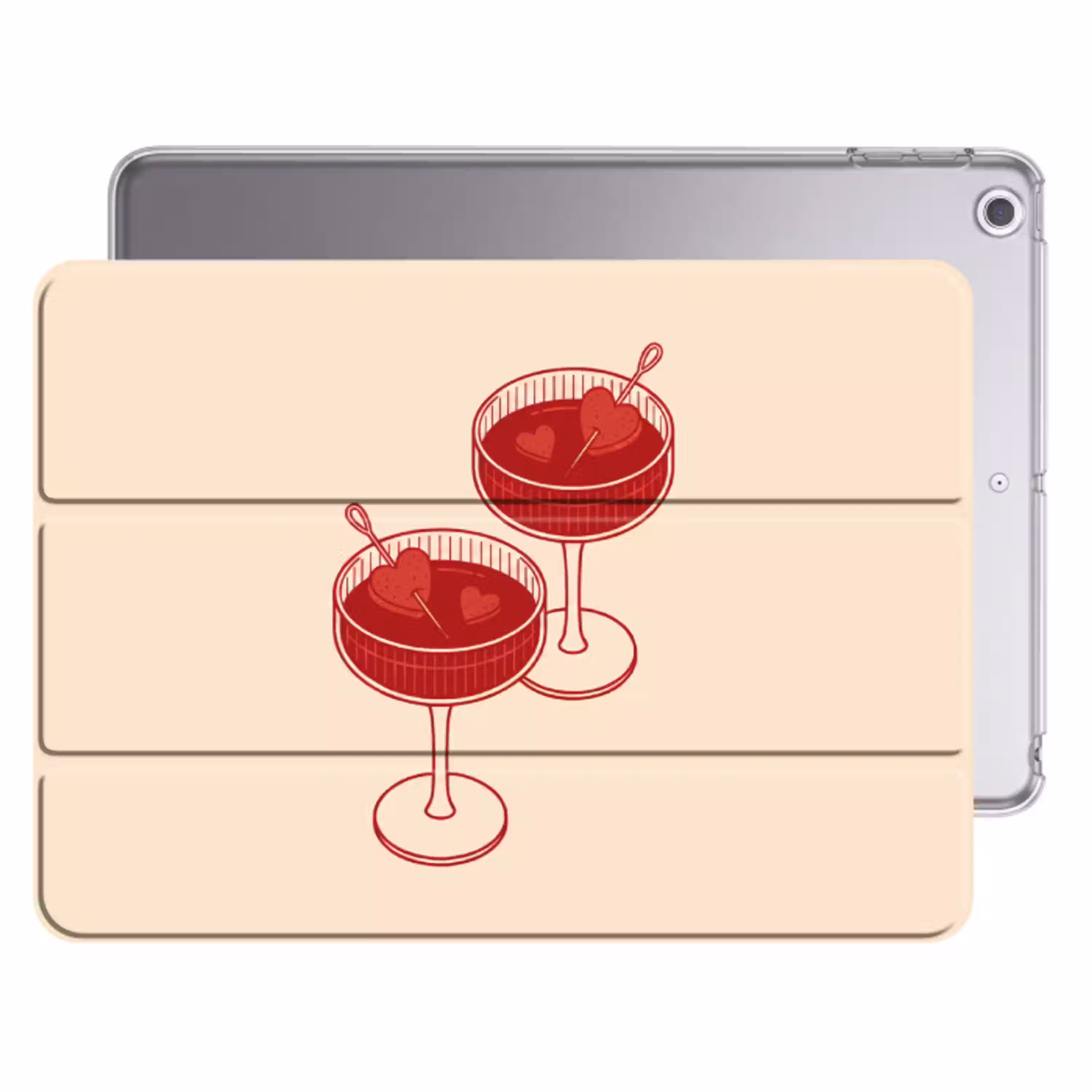 Cocktail - Hartjes - Liefde - Illustratie - Rood Apple iPad 2017 middel -threedimensional_3d_global