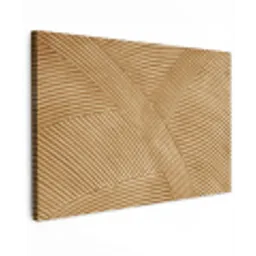 Structuur - Natuur - Kunst - Rotan Tuinposter op houten frame 2 cm dik klein -3d