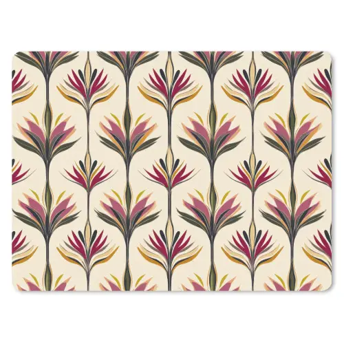 Waaier - Motief - Kleurrijk muismat rubber klein 262 -3d