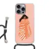 Meisje - Deken - Gestreept - Oranje Hoesje iPhone 16 Pro Max met koord klein -3d