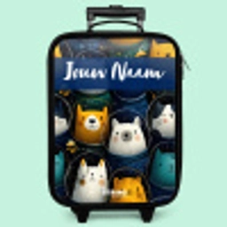 Dieren - Sterren - Planeten - Astronaut Kinderkoffer - Zwart klein -zzz_website3d_nbs2