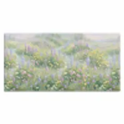 Bloemenveld - Heuvels - Kleurrijk Muismat XXL klein -3d_leeg