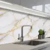 Wit - Goud - Marmer - Aders keuken achterwand 2 middel 871 -3d_schuin