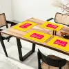 Dream big - Geel - Roze Placemat vinyl groot -zzsfeer4_Kitchenyeah-website