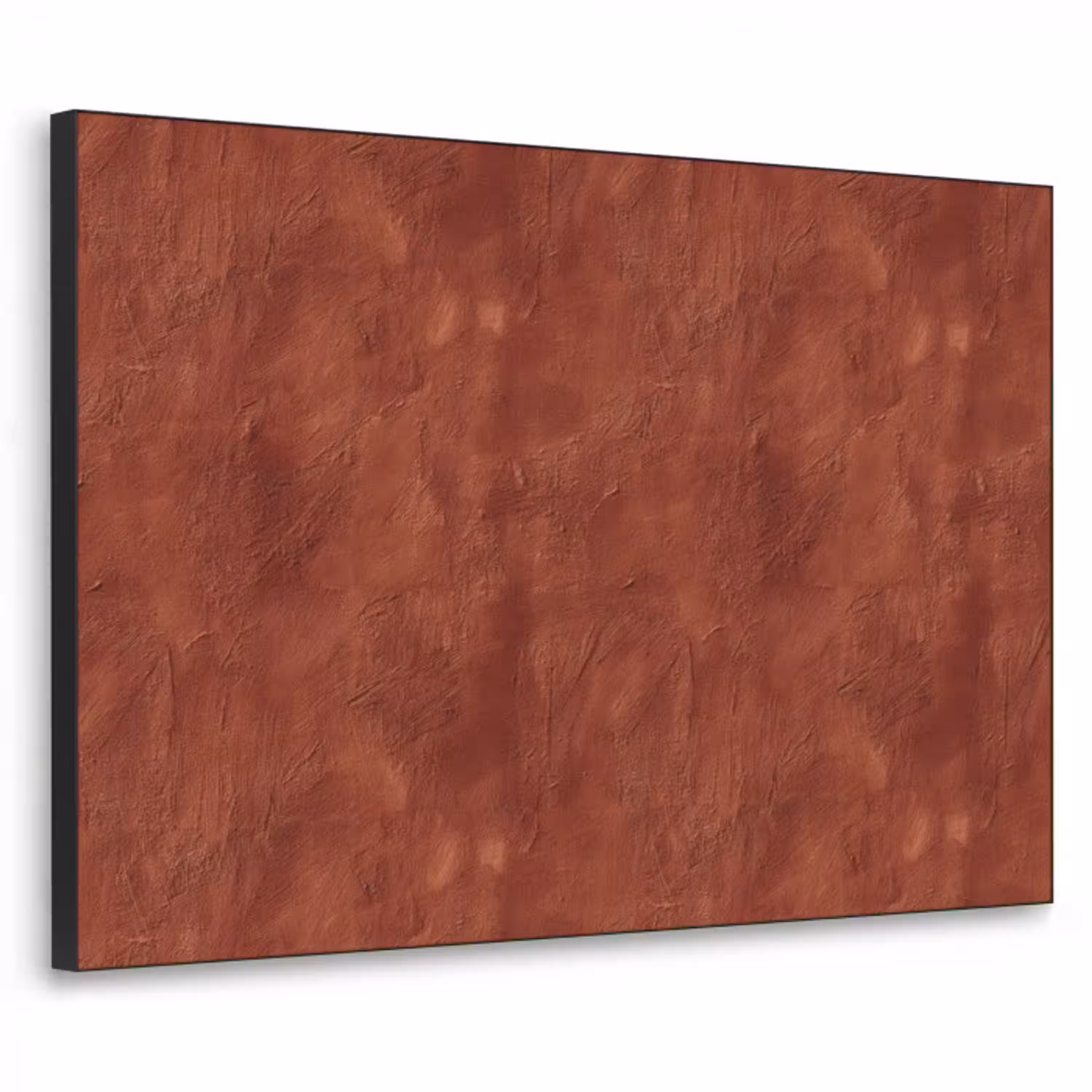 Stucwerk - Textuur  - Terracotta Textielframe zwart klein 947 -3d