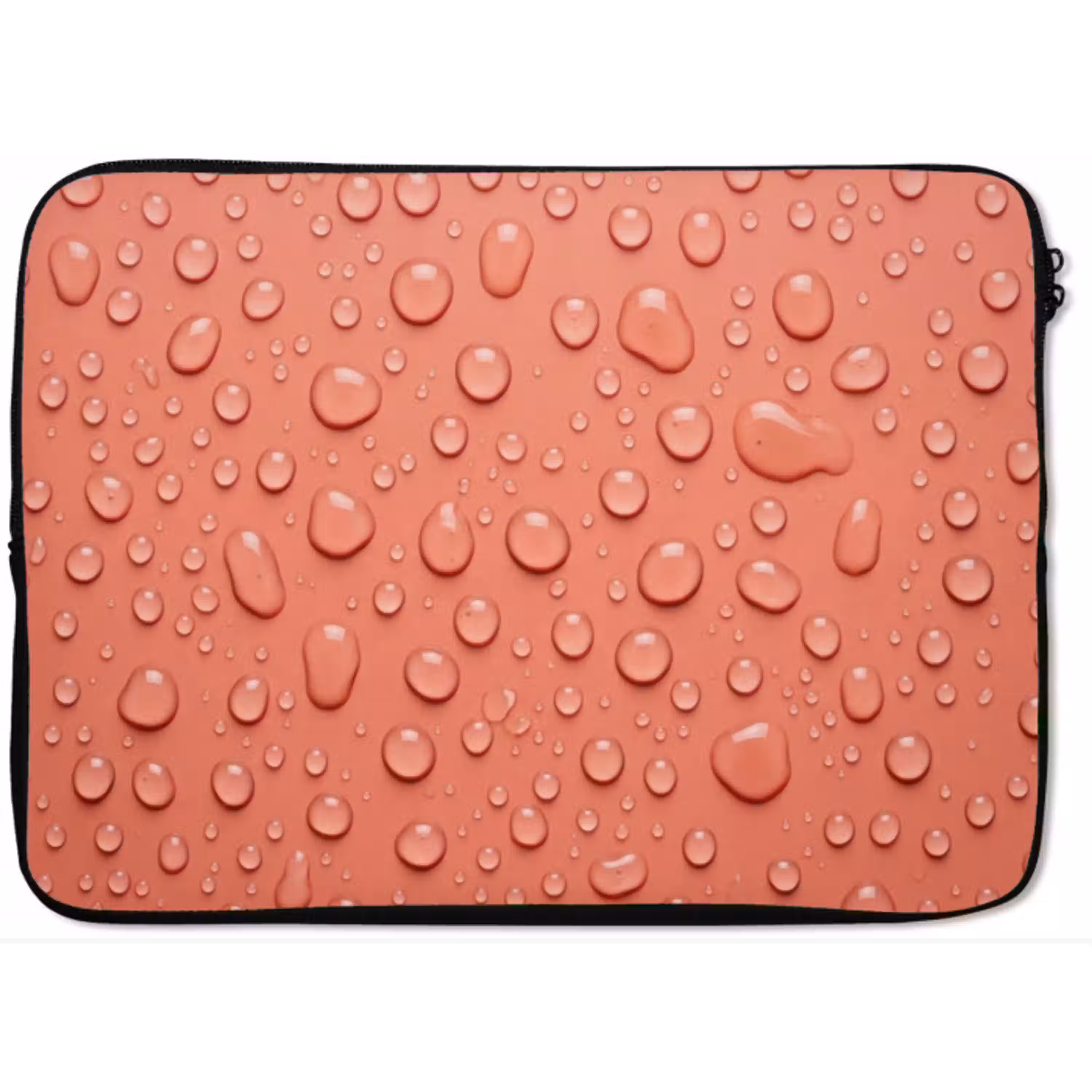 Water - Druppels - Roze laptophoes neopreen klein -zkaufland3dotto