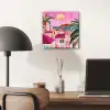 Stad - Roze - Palmbomen plexiglas 5mm klein -sfeer6