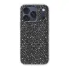 Terrazzo -  Patroon - Zwart - Wit Telefoonhoesje iPhone 17 Pro klein 878 -3d