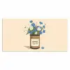 Coffee - Blik - Minimalistisch - Bloemen Muismat XXL klein -3d_leeg