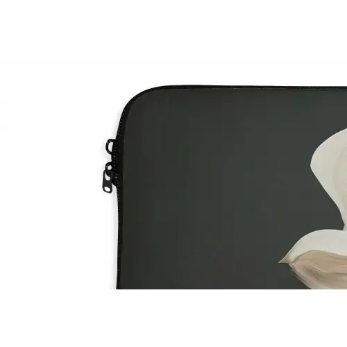 Vrouw - Beige - hoed laptophoes neopreen klein -detail