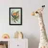 Dino - Bladeren - Grafisch - Groen fotolijst zwart zonder passe partout klein -usfeer4_kinderkamer