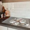 Bloem - Glazen - Doorzichtig Inductie beschermer vinyl 3mm klein -sfeer3