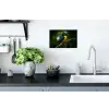 Vogel - Tak - Geel - Bladeren Muursticker klein -keuken